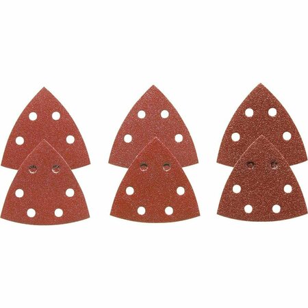 BOSCH 60, 120, 240 Grit Triangle Sandpaper, 6PK SDTR000